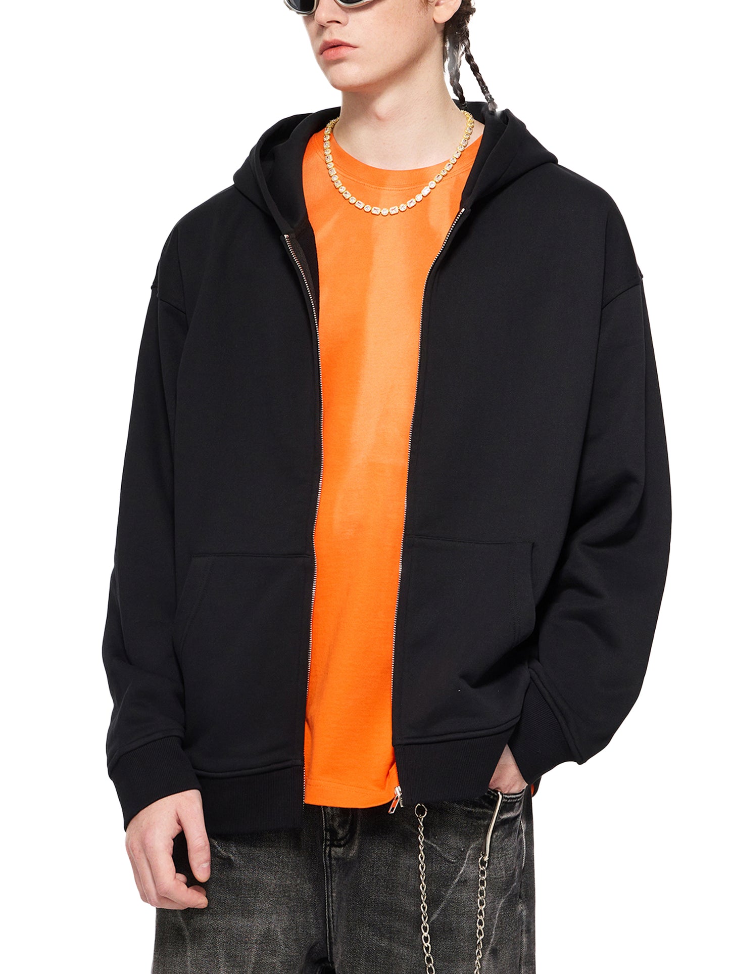 heavyweight zip-up hoodie