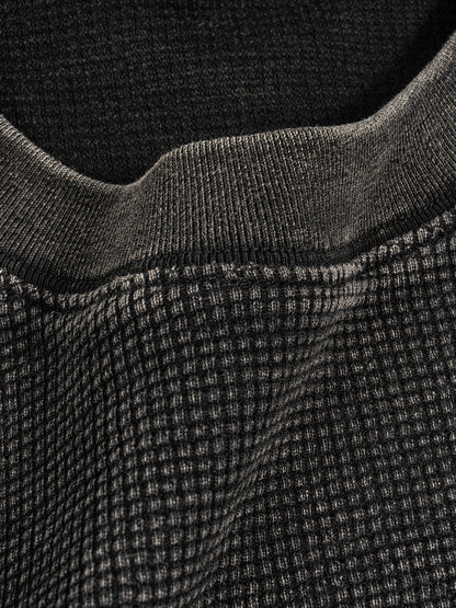 Textured Waffle Washed Boxy T-Shirt