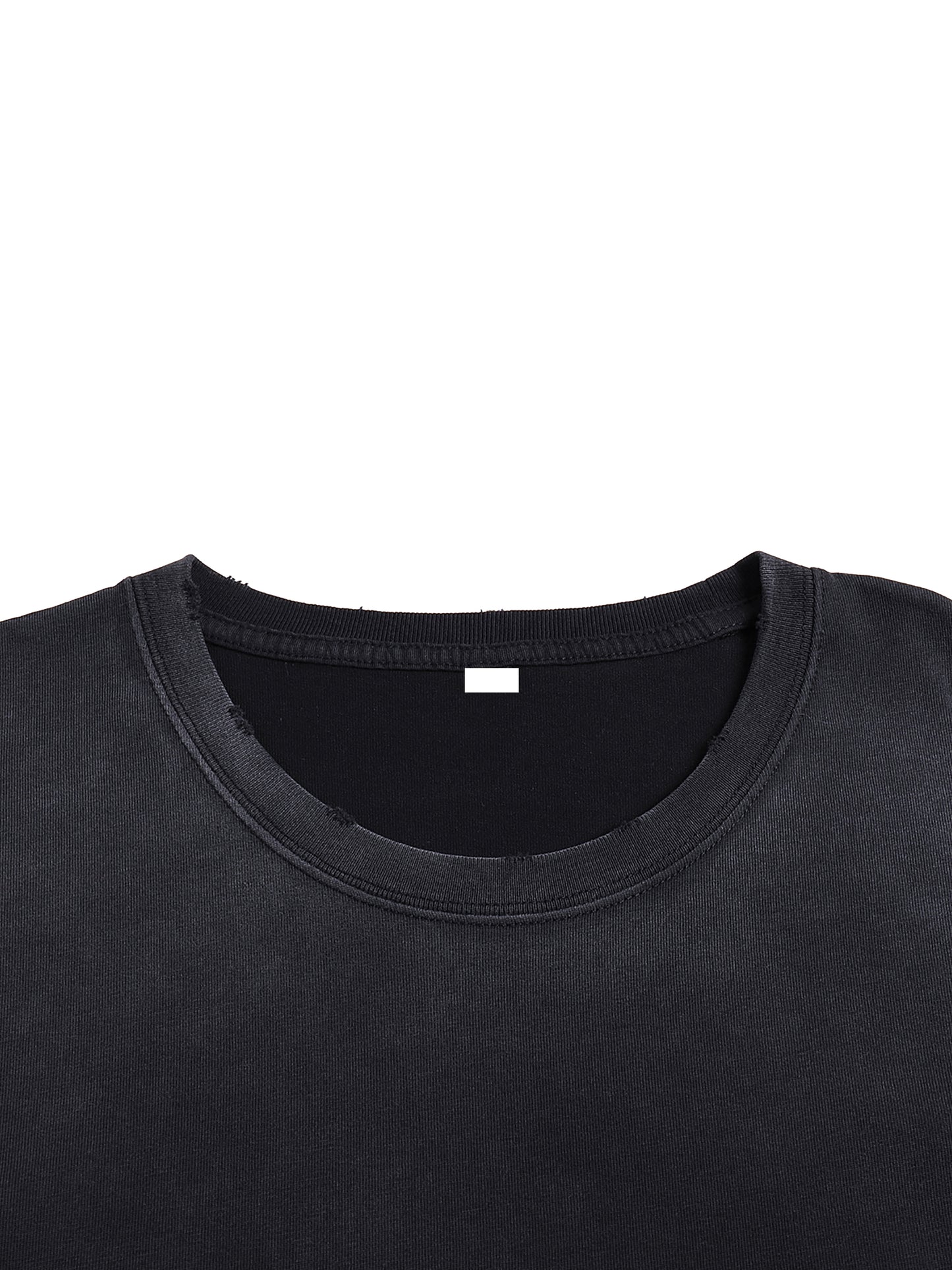 vintage washed hand-frayed t-shirt