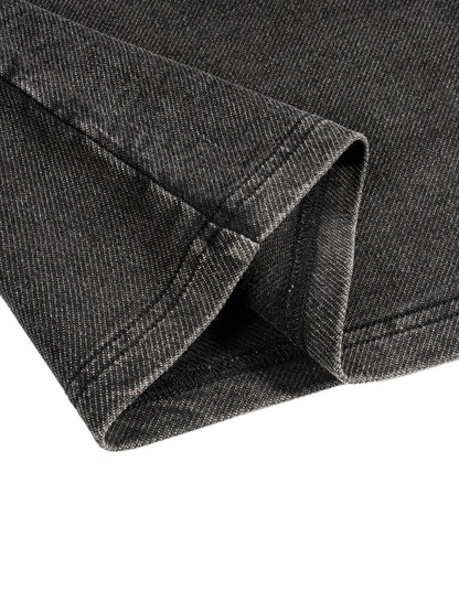 Acid Washed Hooded Boxy T-Shirt