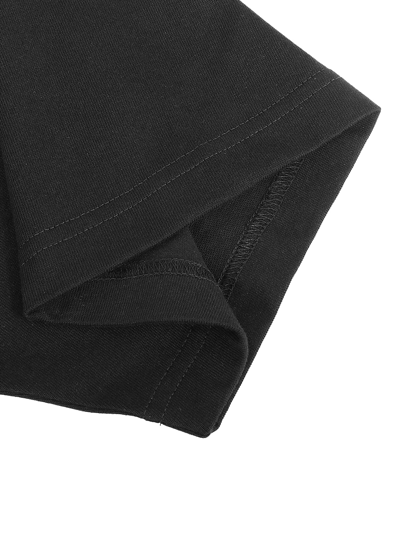 contrast piped panel t-shirt