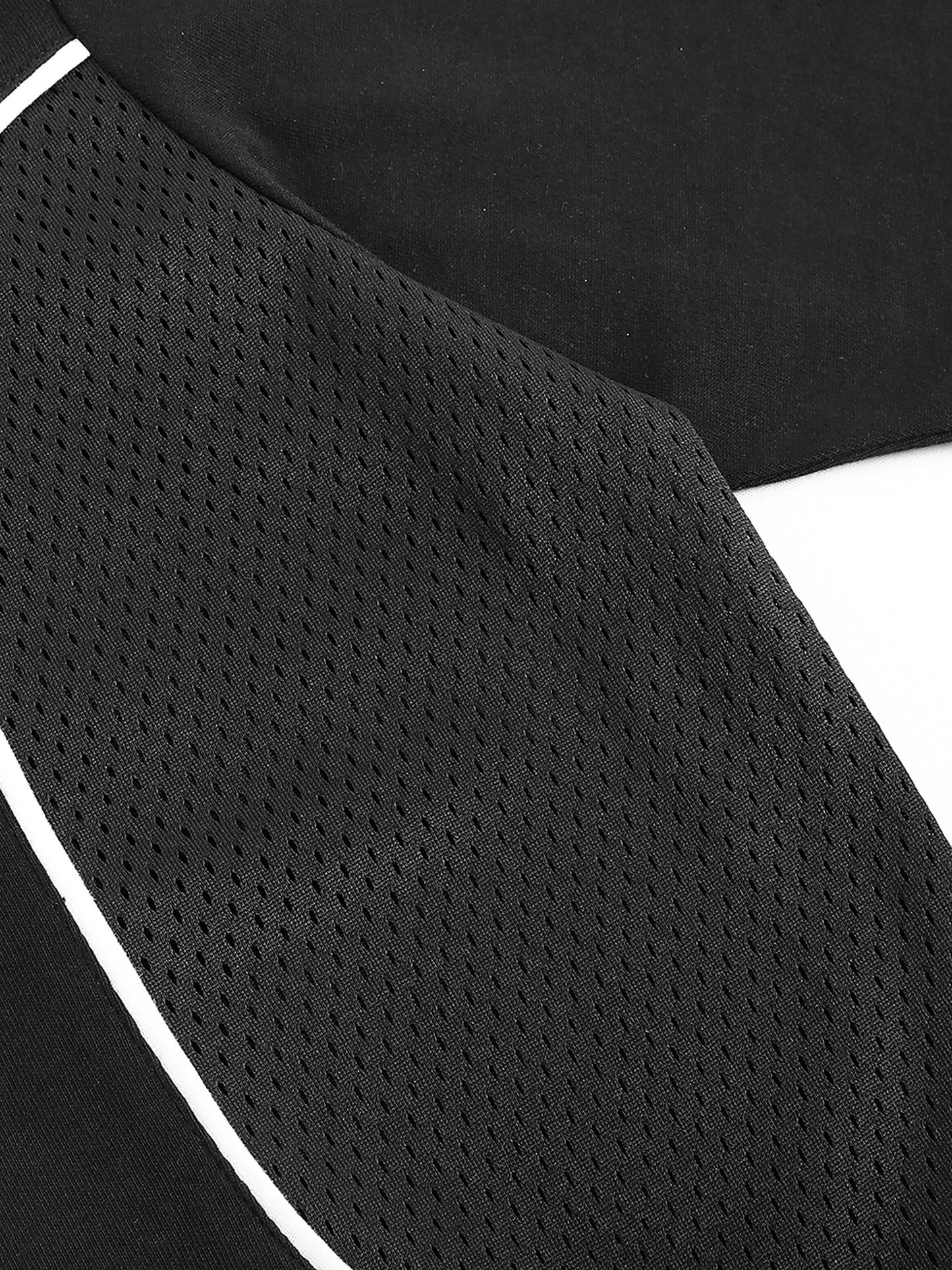 contrast piped panel t-shirt