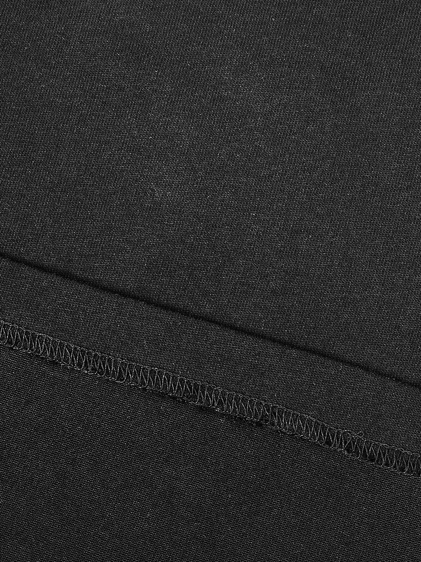 contrast piped panel t-shirt