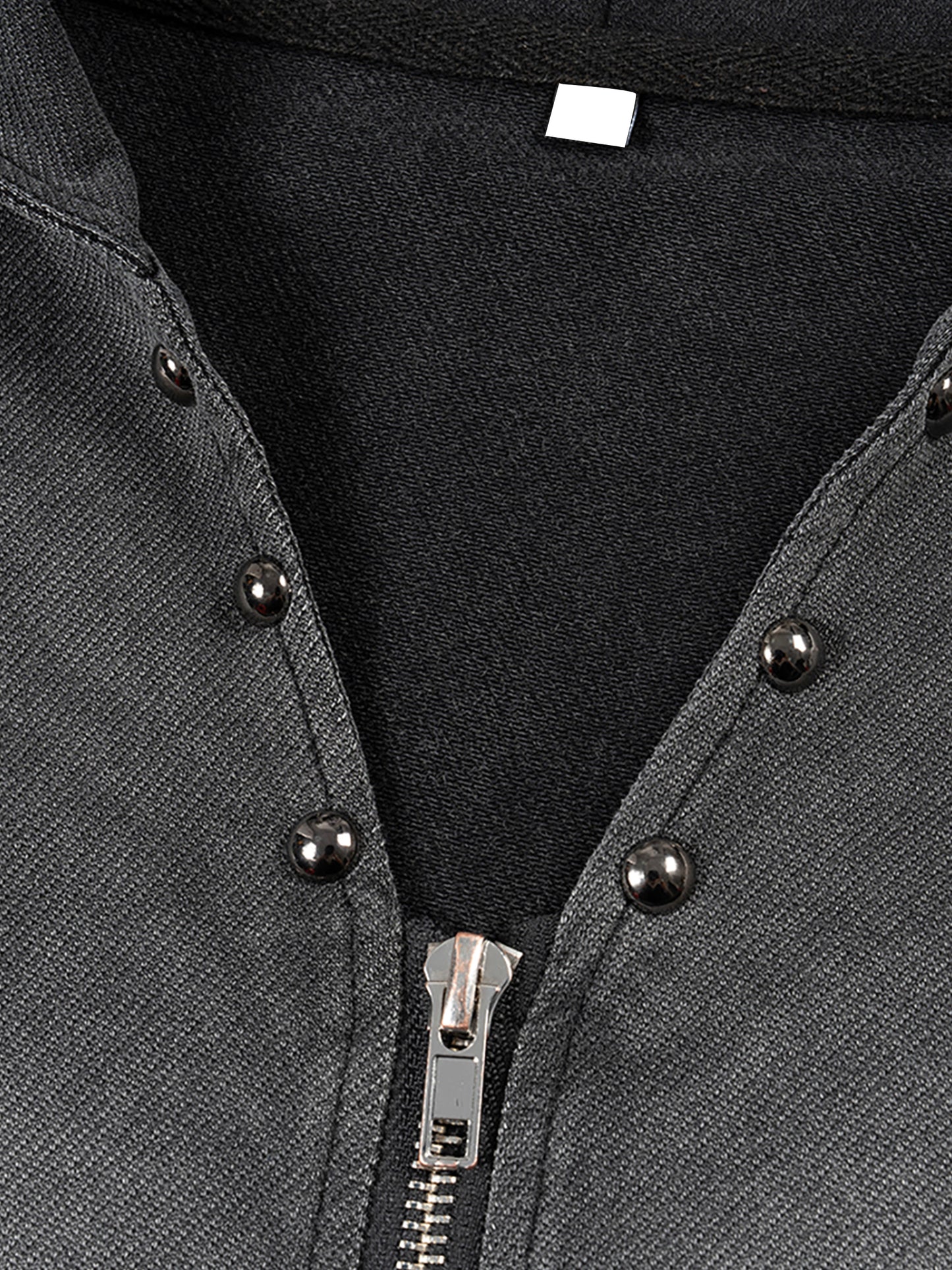 vintage washed zip-up hooded tank top