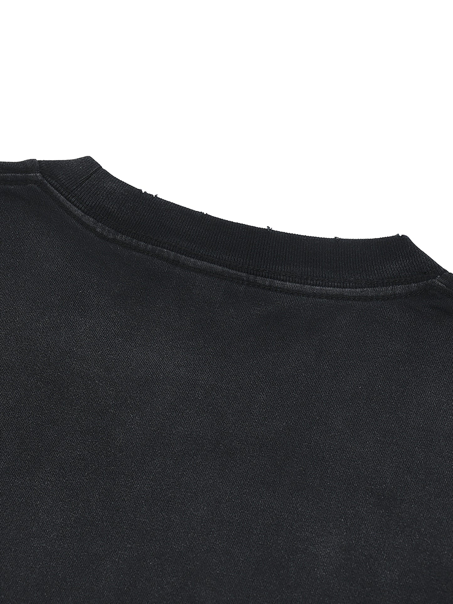 hand-frayed sunfade paint splatter t-shirt