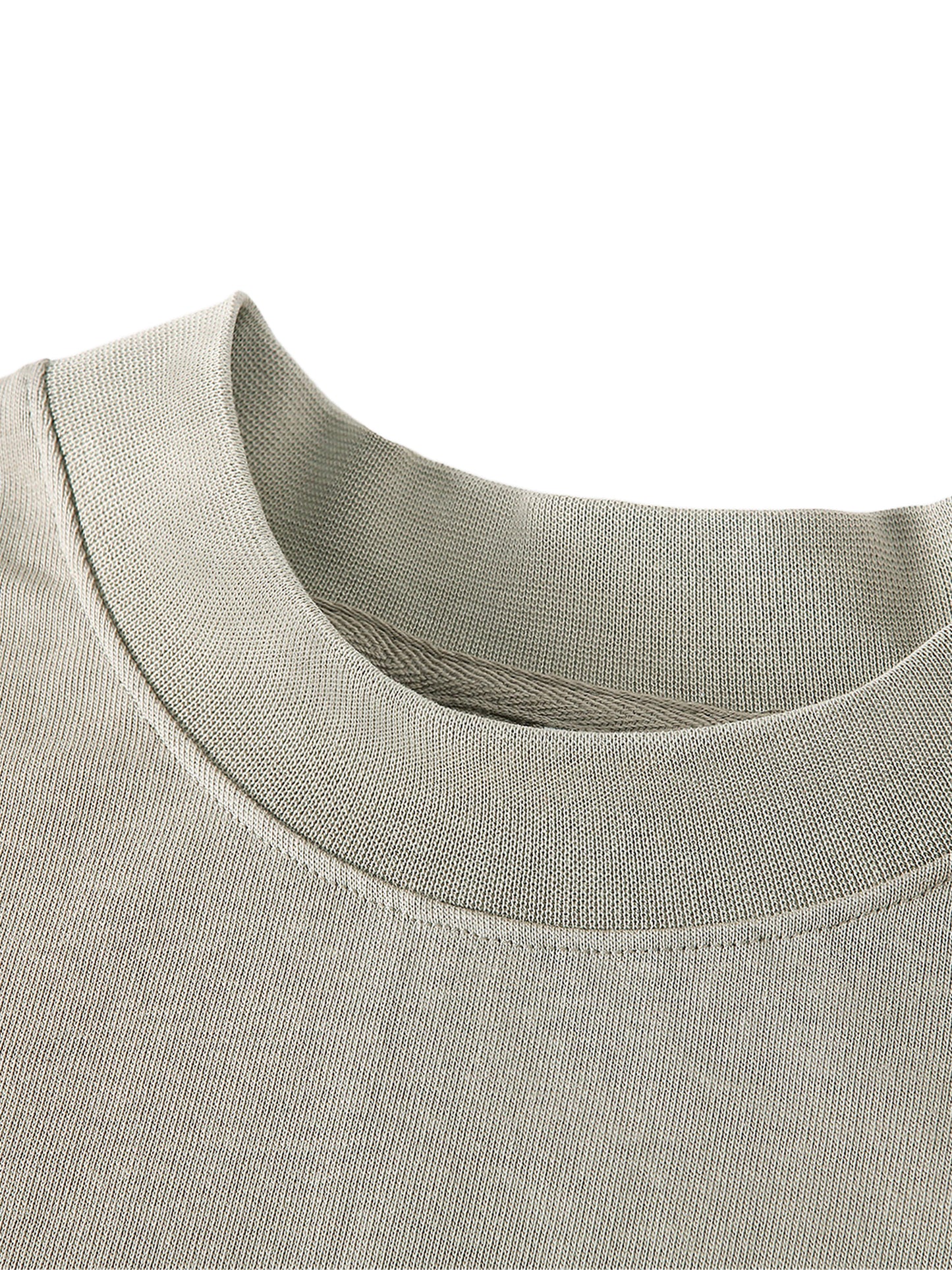 essential non-shrink mock neck sweatshirt