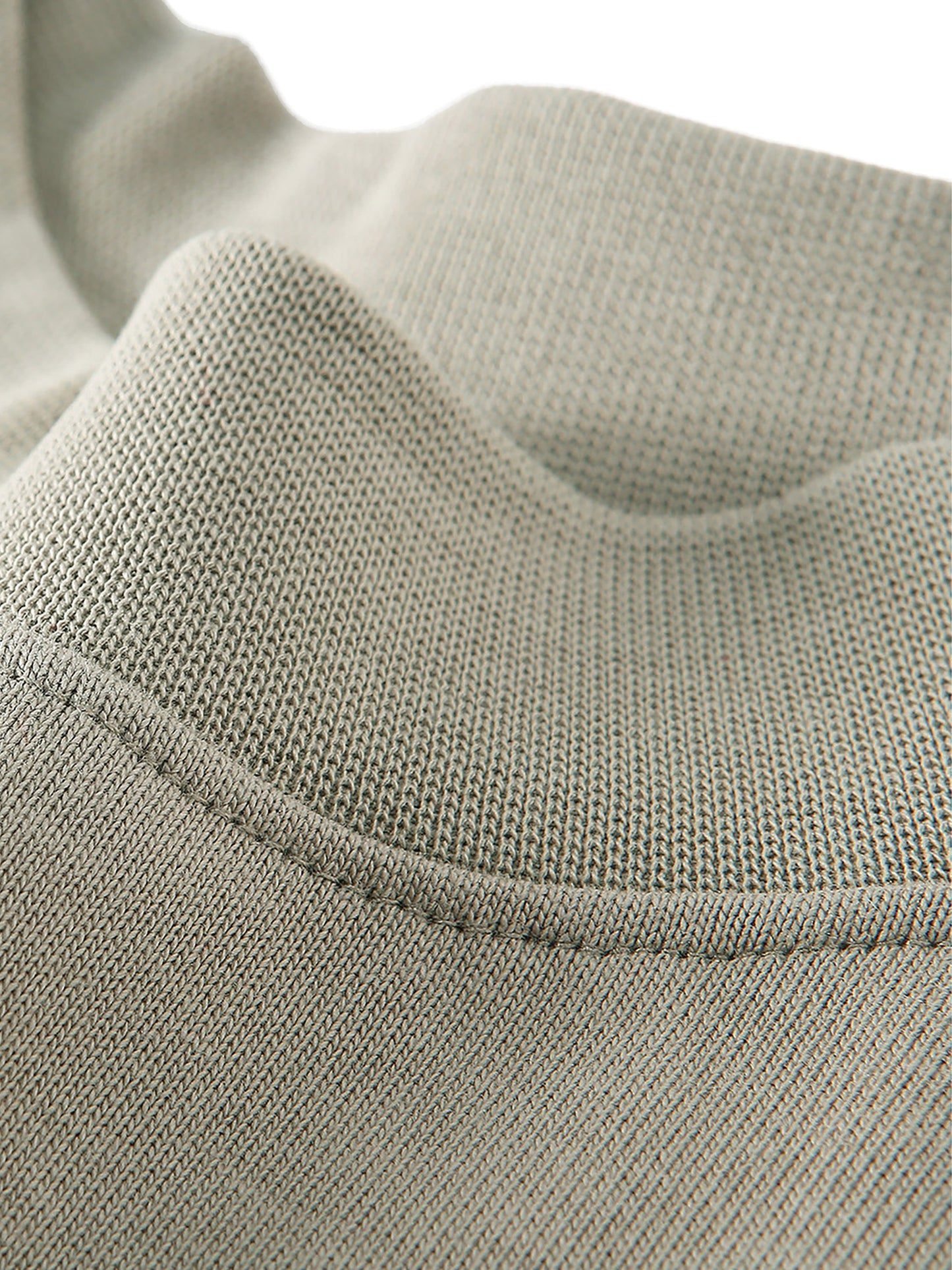essential non-shrink mock neck sweatshirt