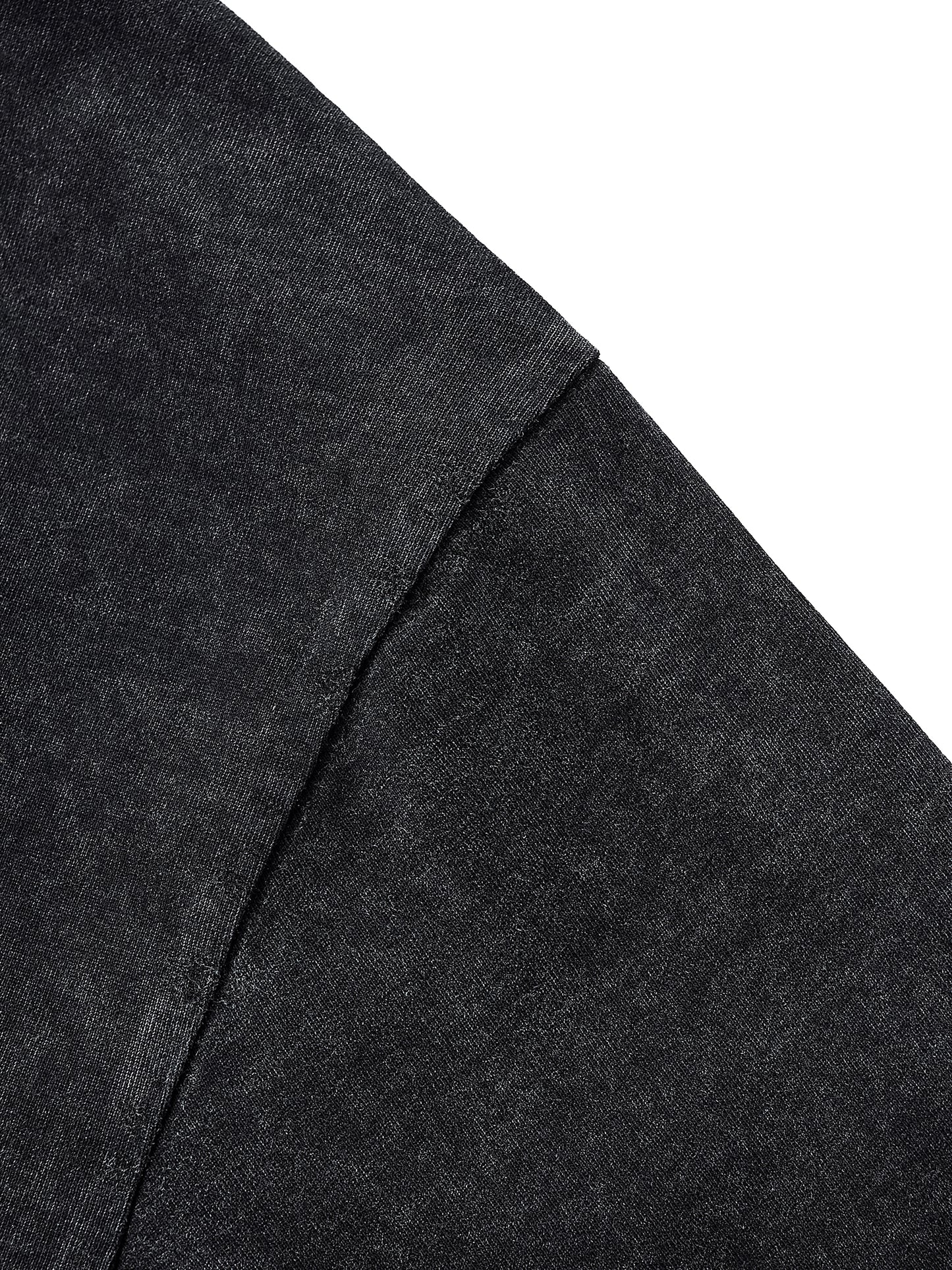 raw edge acid washed boxy t-shirt