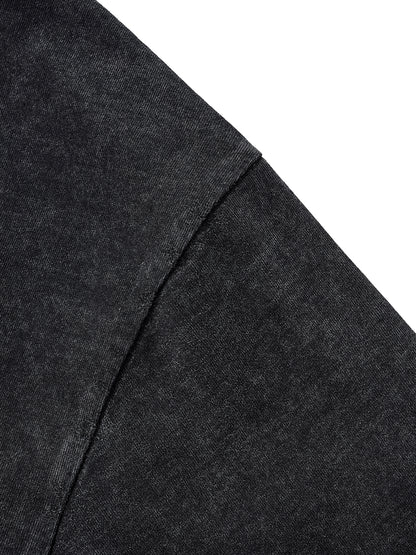 Raw Edge Acid Washed Boxy T-Shirt