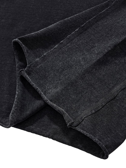 Raw Edge Acid Washed Boxy T-Shirt