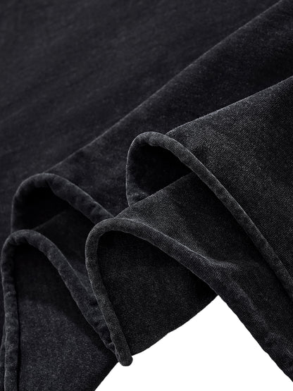 Raw Edge Acid Washed Boxy T-Shirt