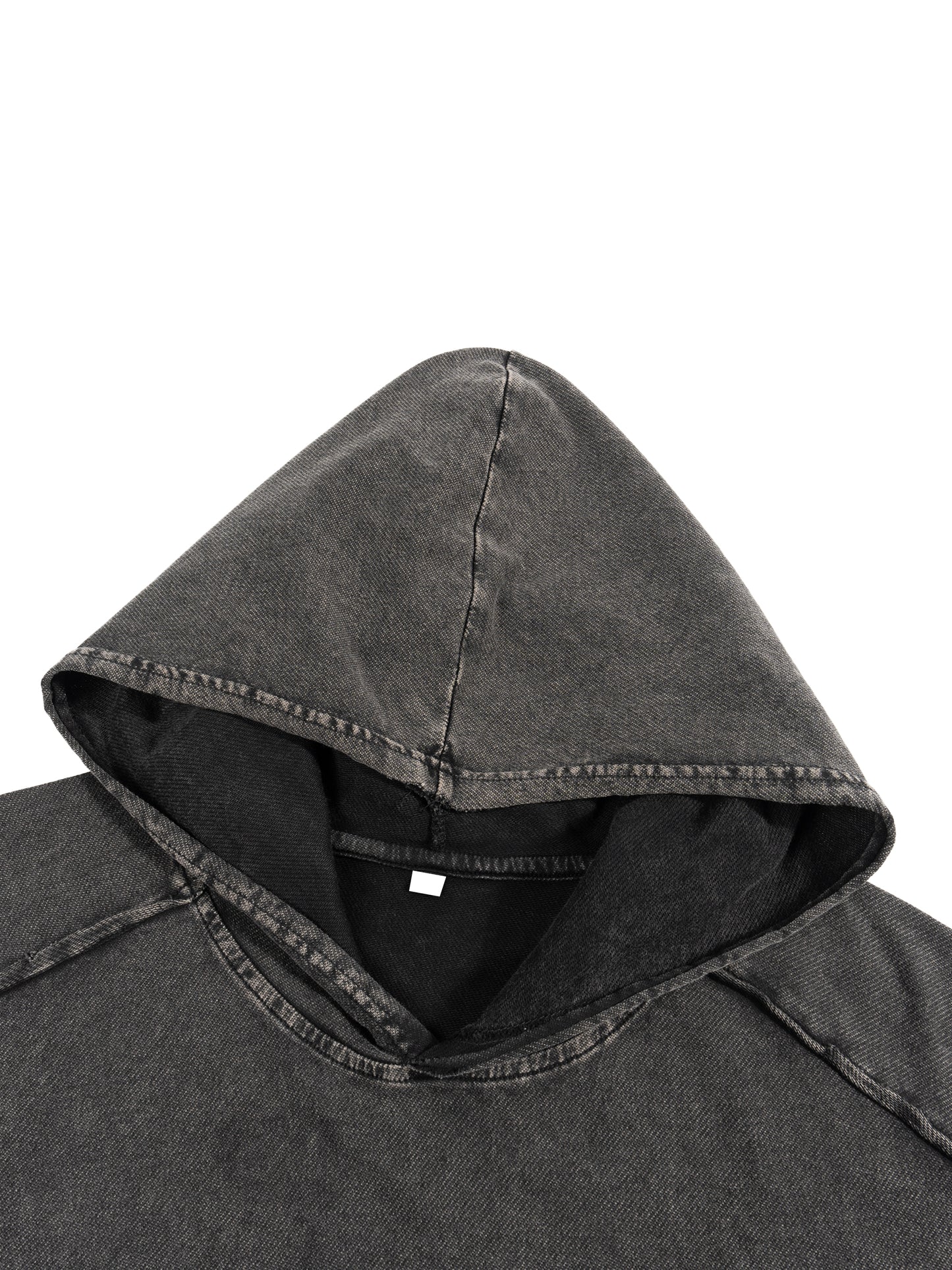 acid washed boxy hooded tank top