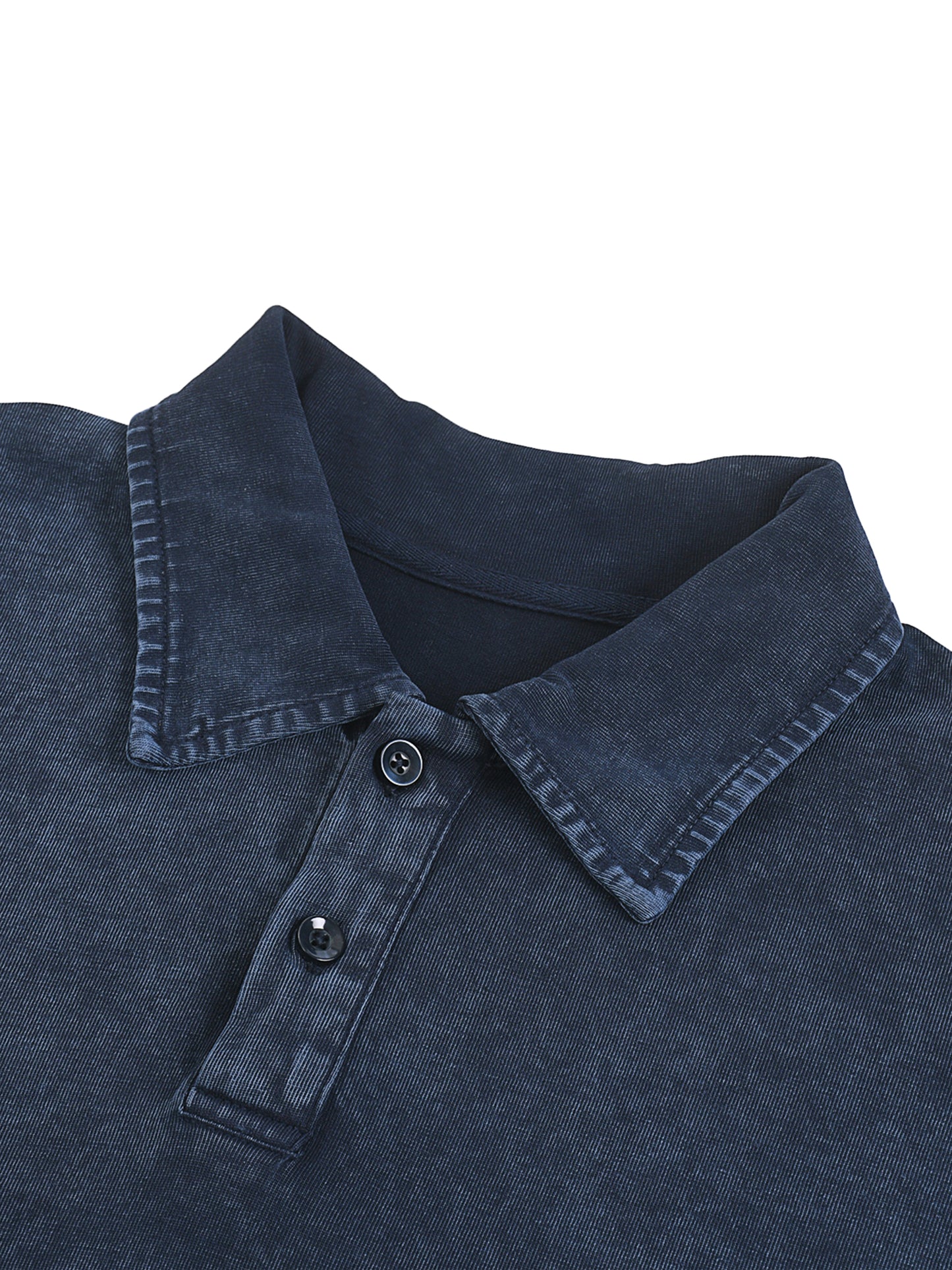 heavyweight acid-washed polo t-shirt