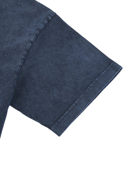 Heavyweight Acid-Washed Polo T-Shirt