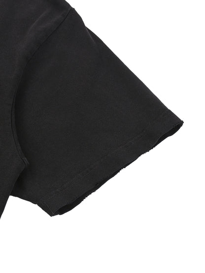 Acid Washed Raw-Hem T-Shirt