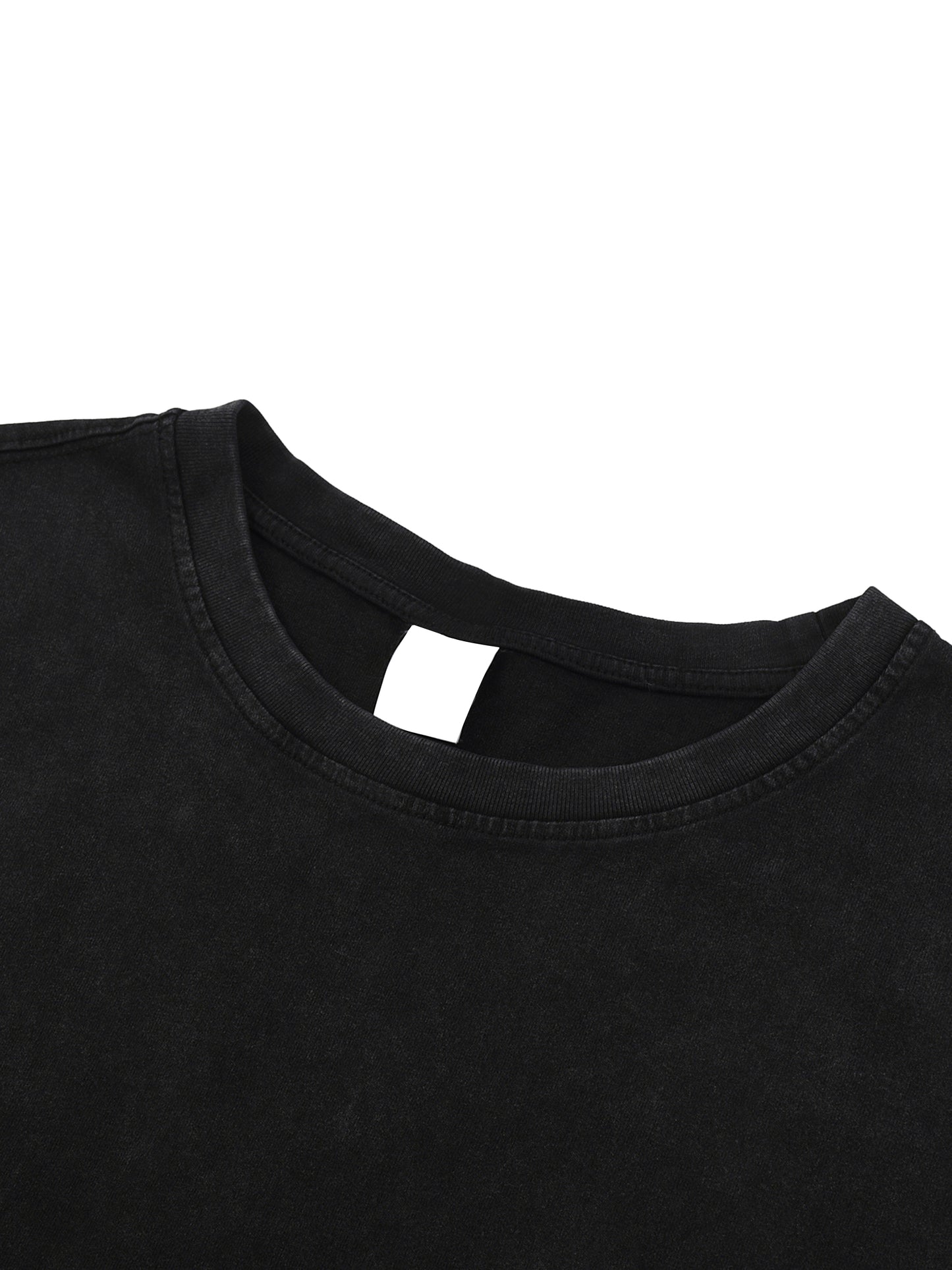 acid washed raw-hem tank top