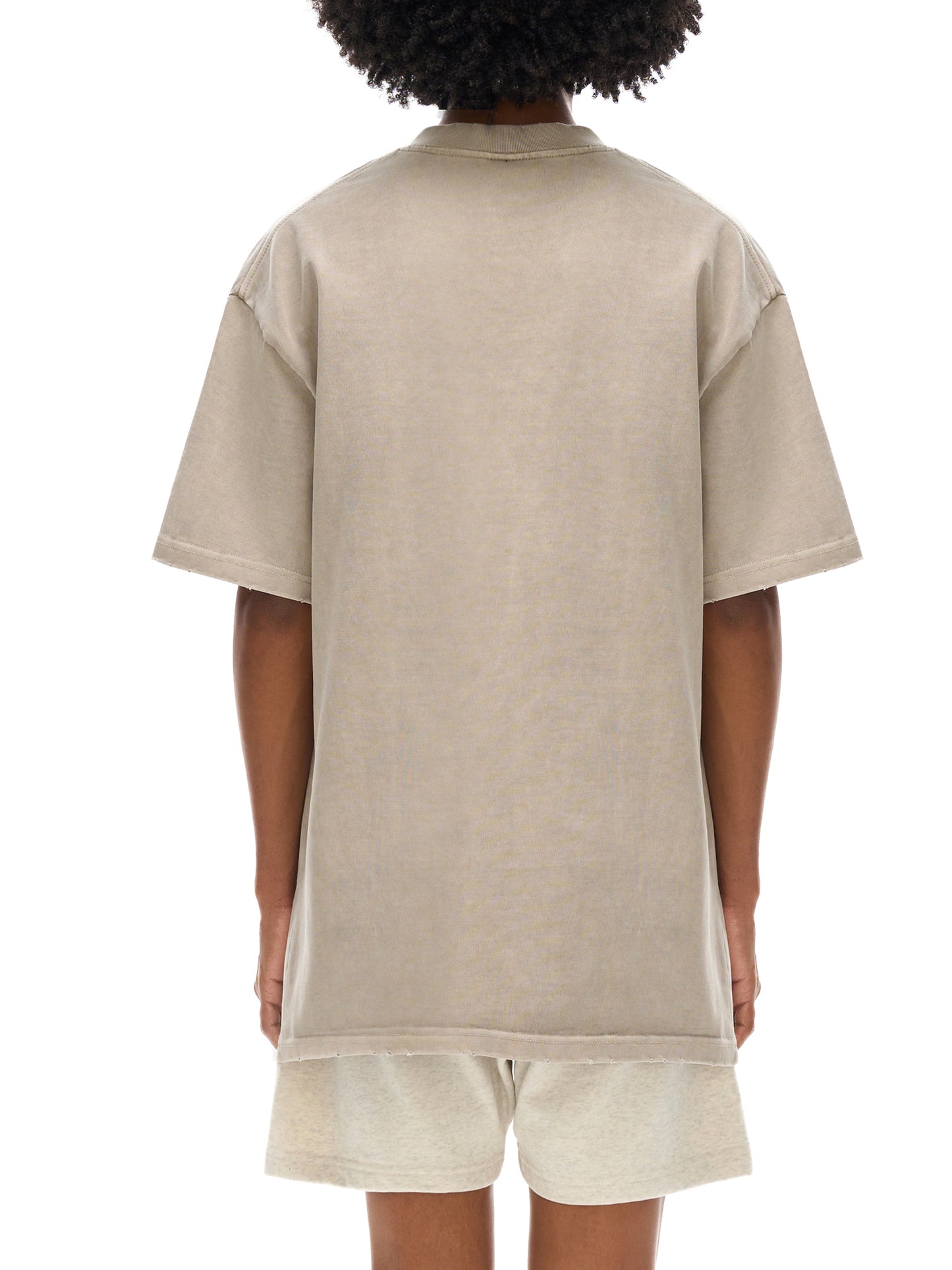 heavyweight vintage washed frayed t-shirt