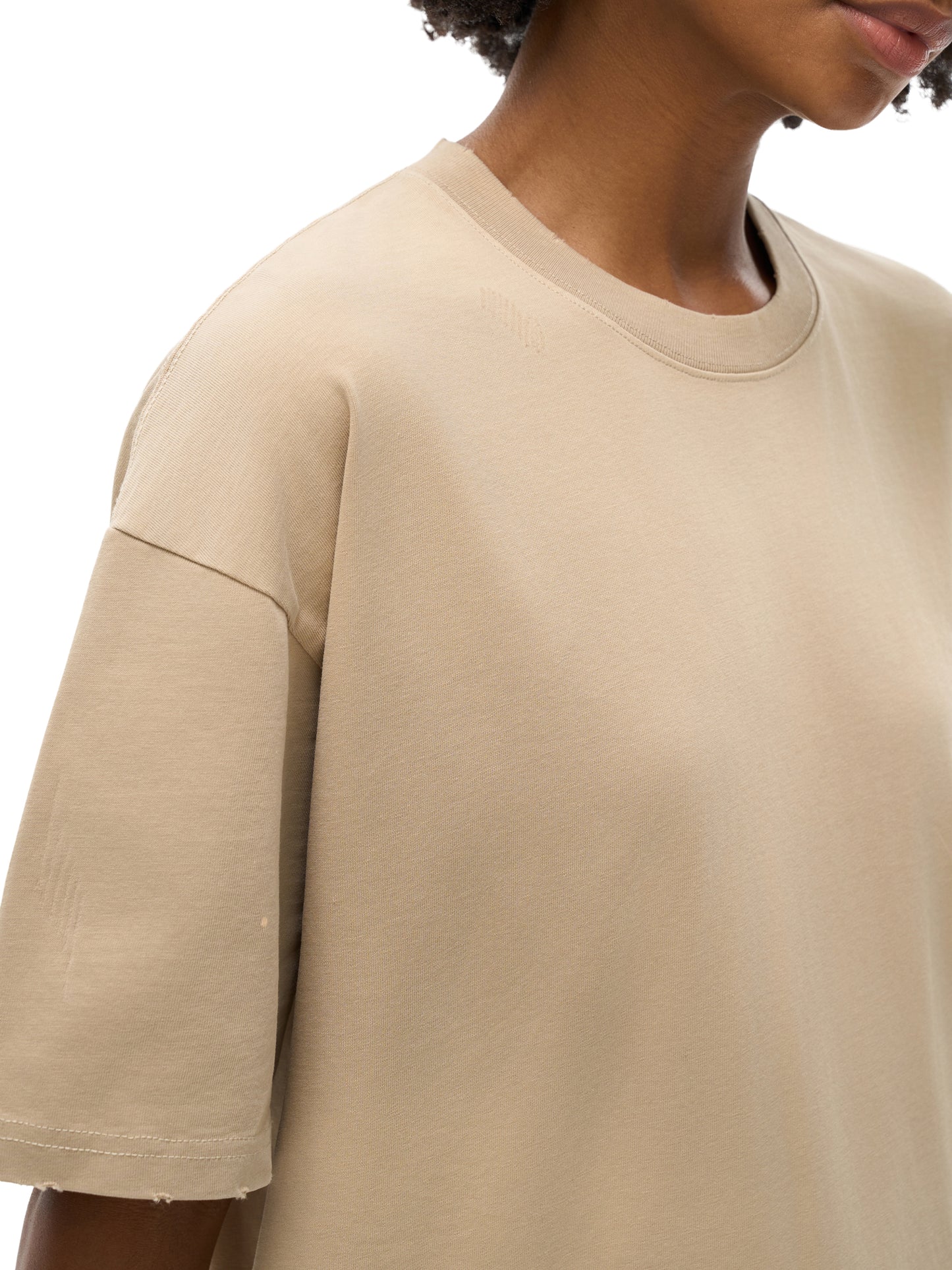 hand-frayed sunfade paint splatter t-shirt