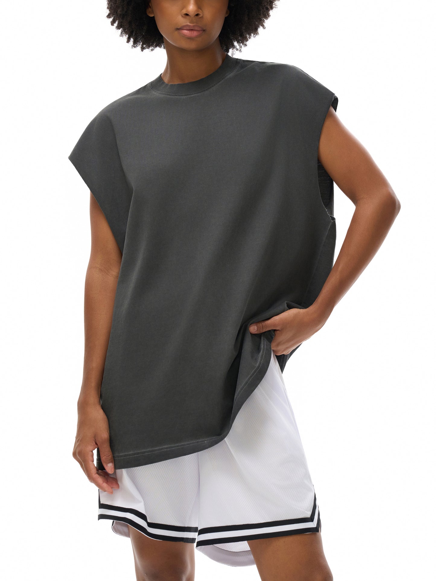 reverse washed tank top