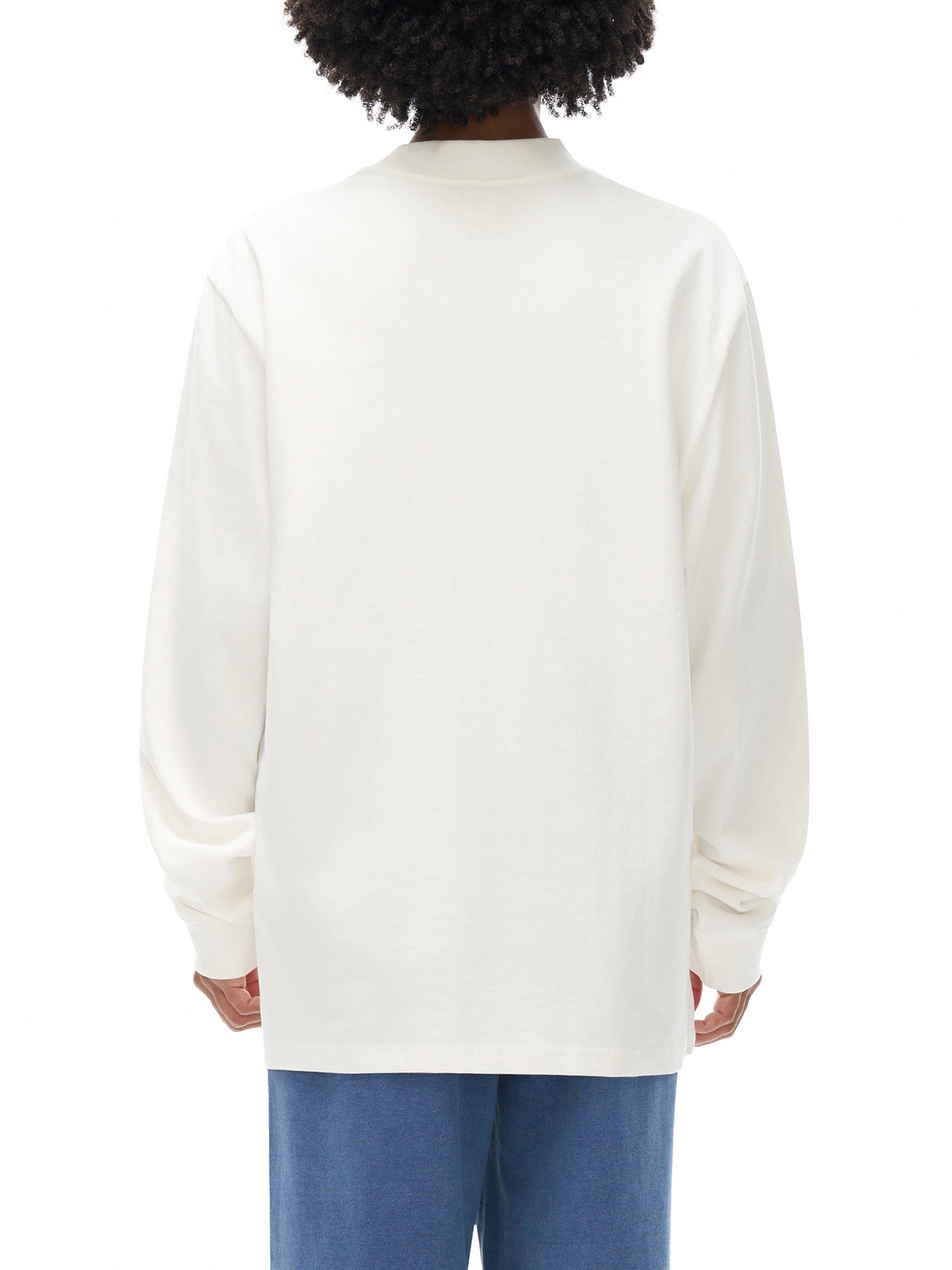 essential non-shrink mock neck sweatshirt