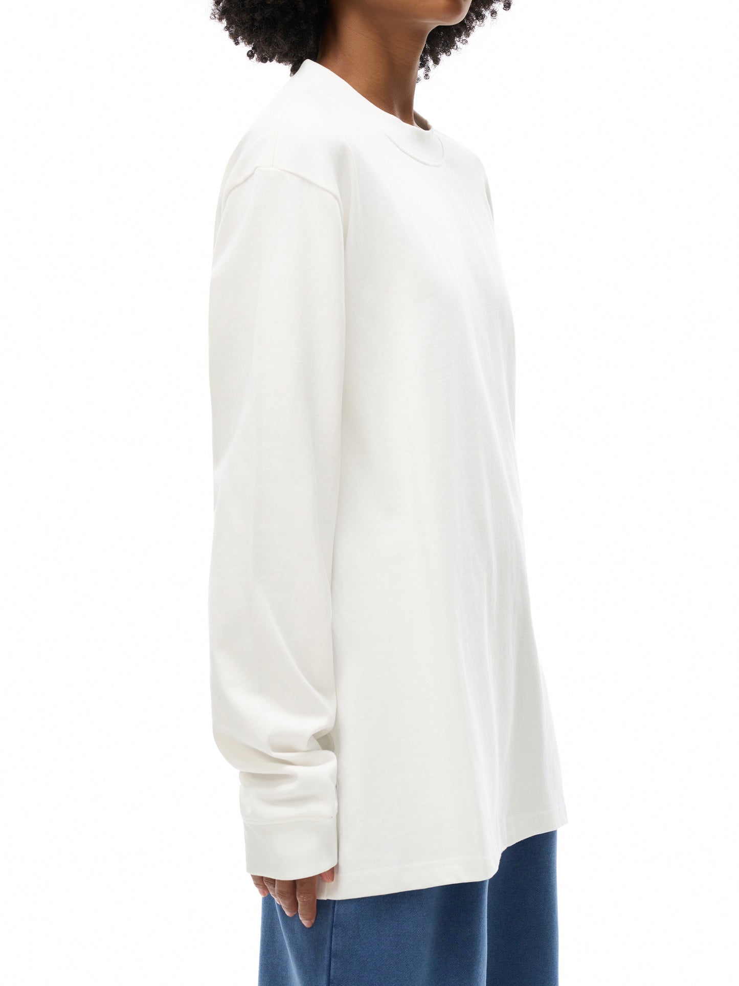 essential non-shrink mock neck sweatshirt