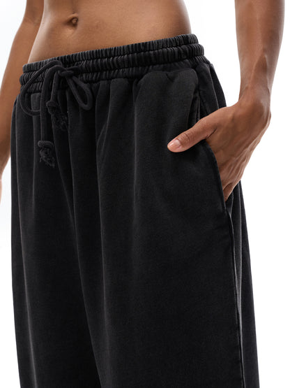 Acid Washed Straight Leg Joggers