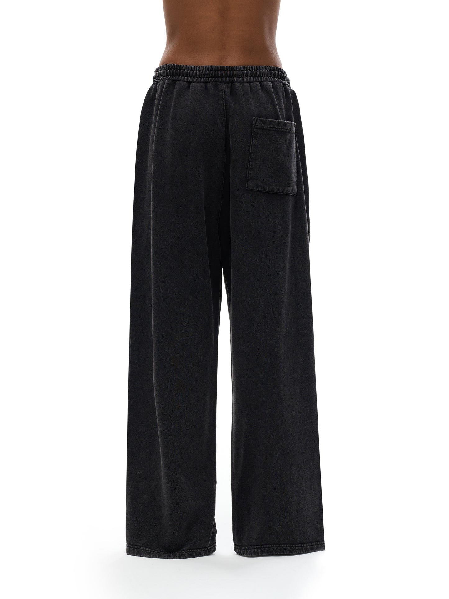 acid washed straight leg joggers