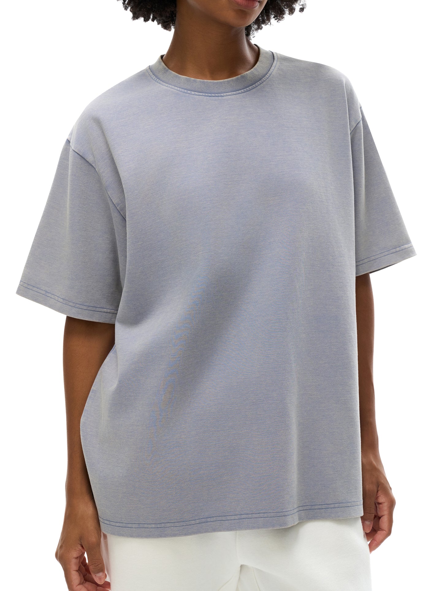 bamboo slub acid washed t-shirt
