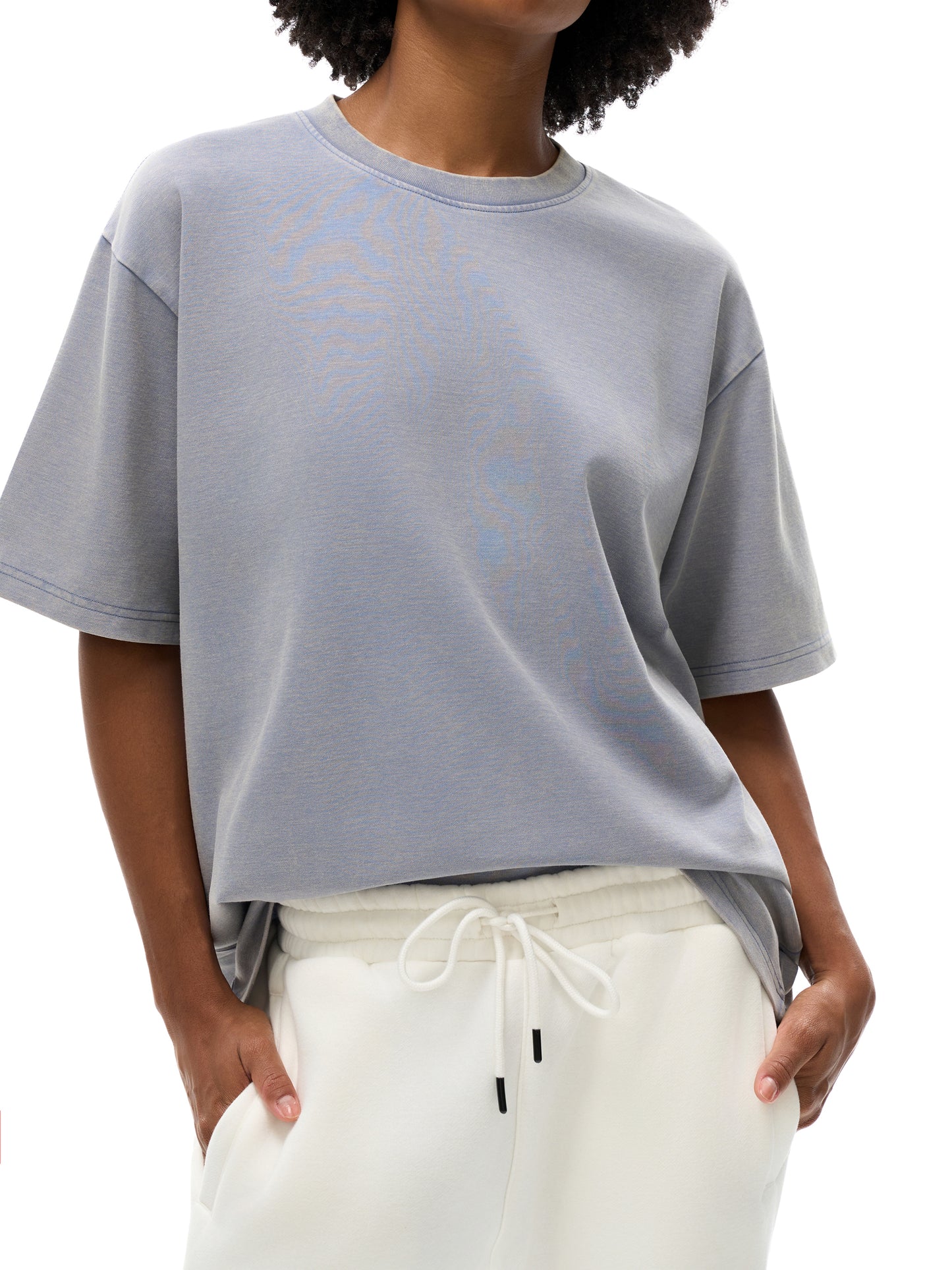 bamboo slub acid washed t-shirt