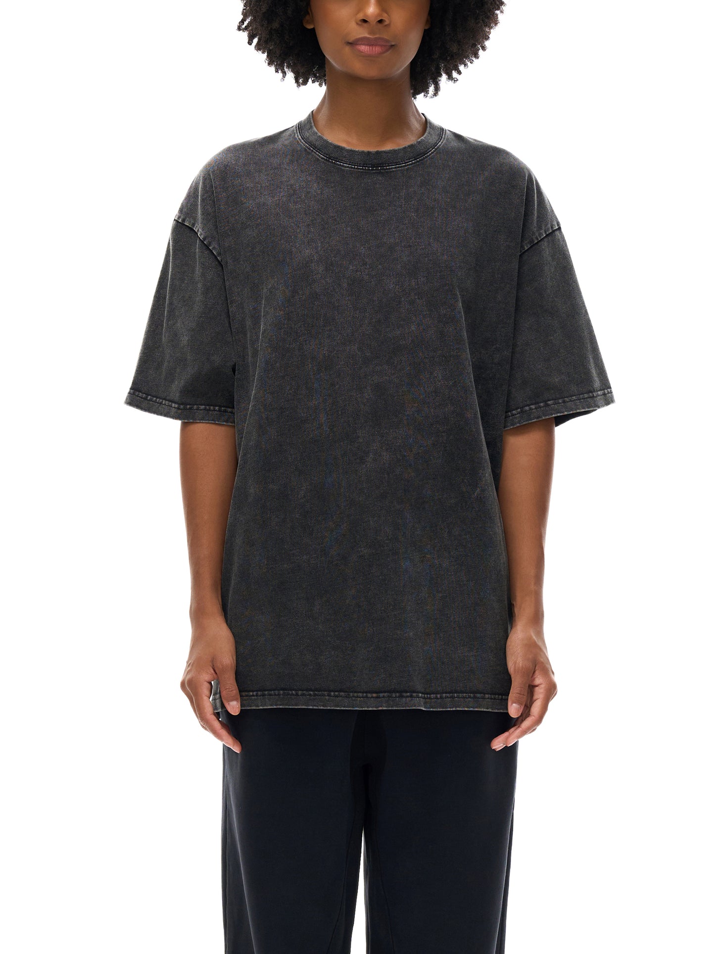 acid washed oversized cotton t-shirt