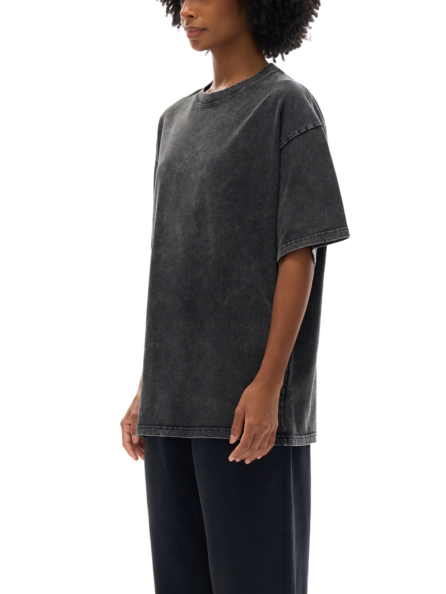 acid washed oversized cotton t-shirt