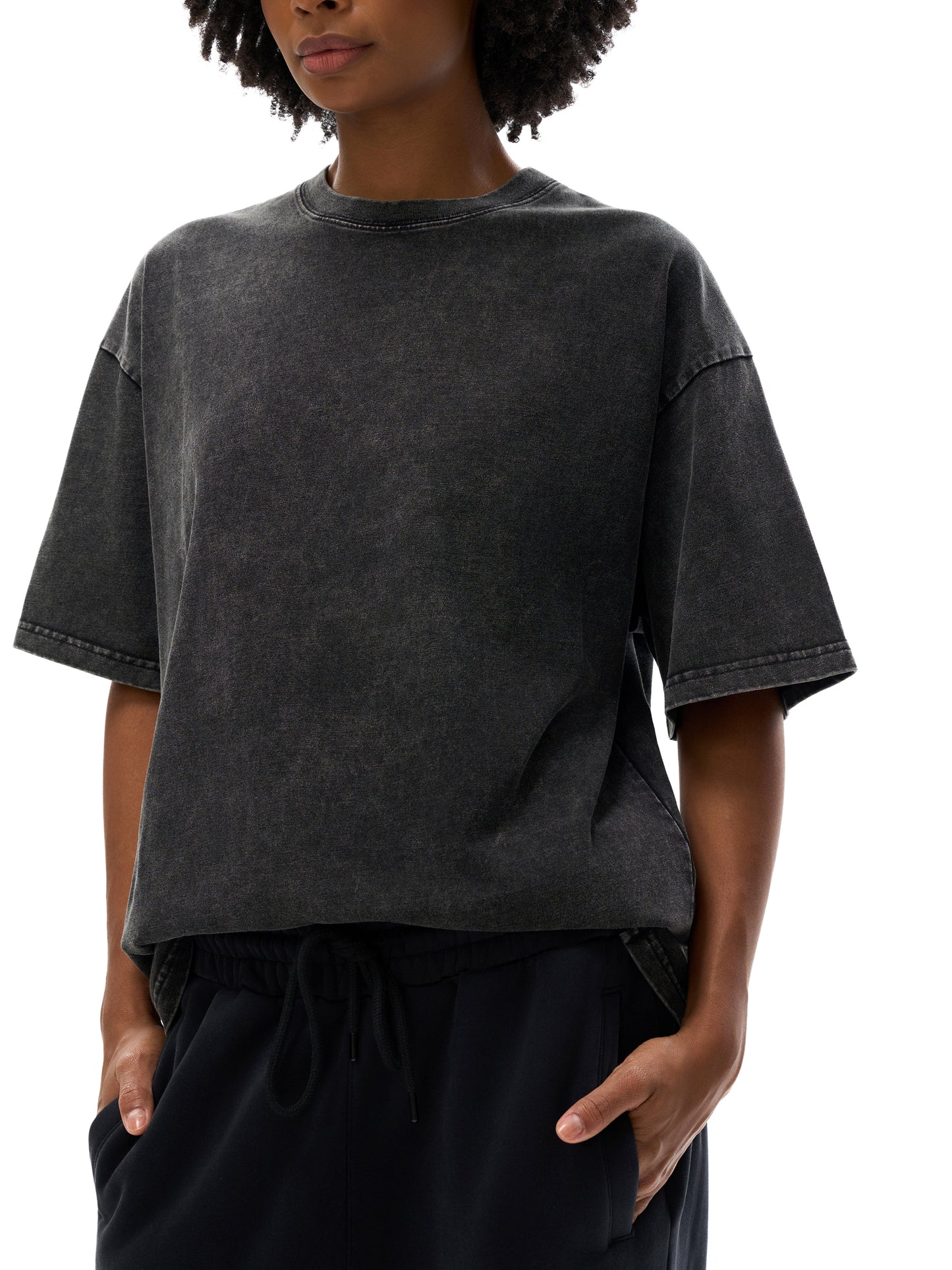 acid washed oversized cotton t-shirt