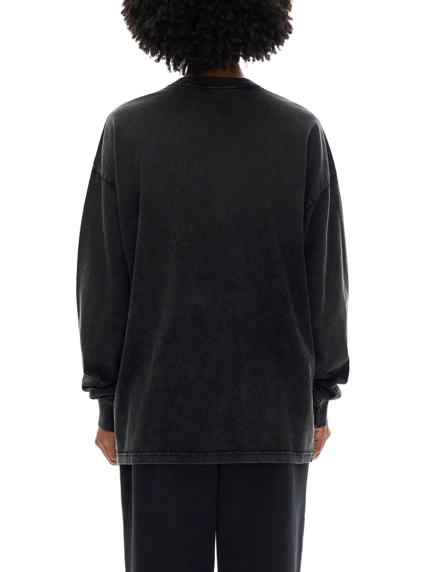 acid wash oversize long sleeve t-shirt