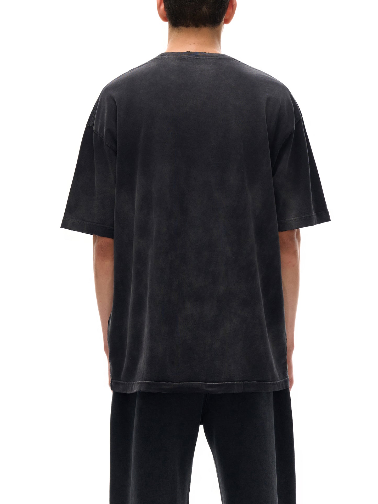 vintage washed hand-frayed t-shirt