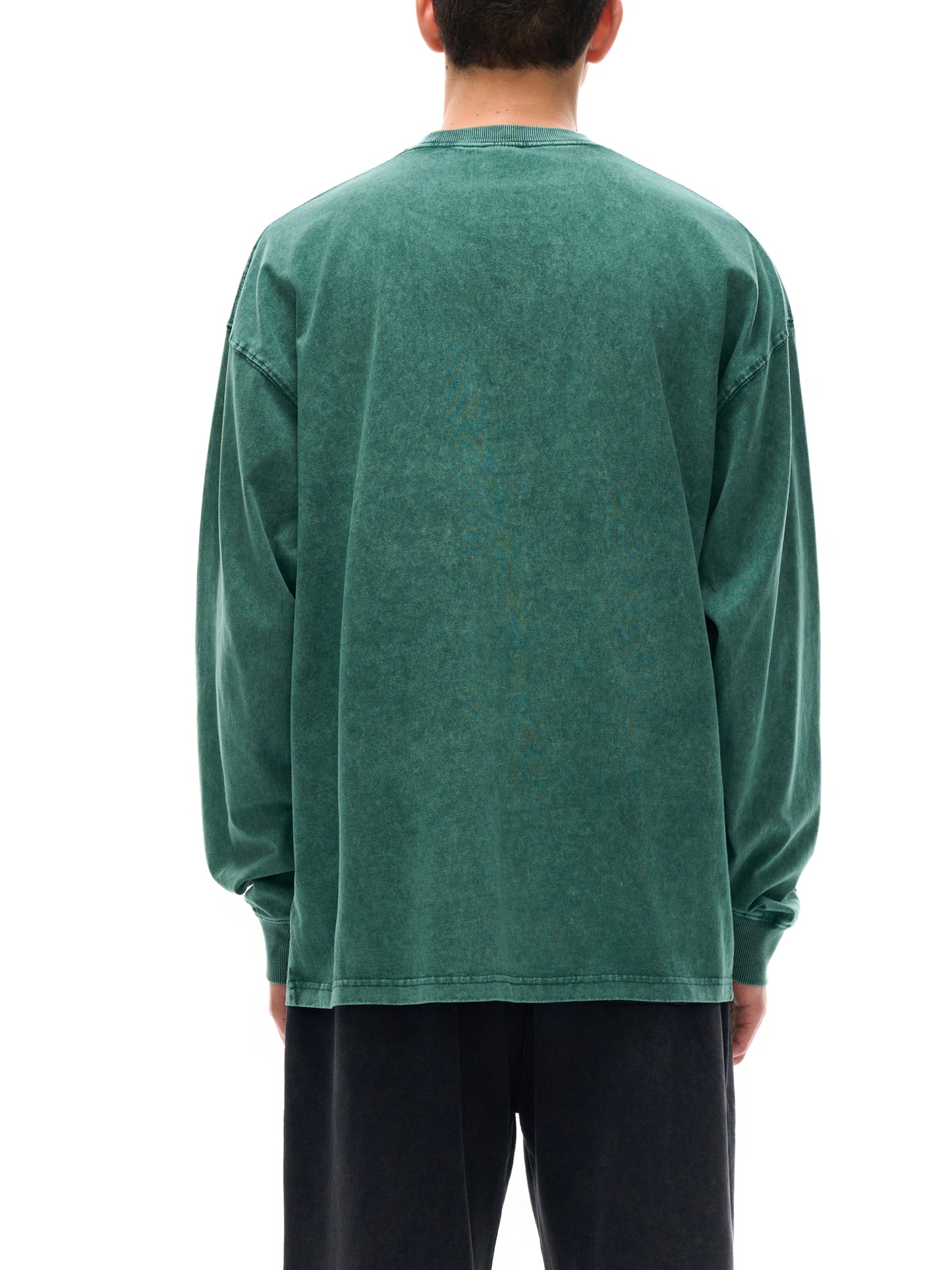 acid wash oversize long sleeve t-shirt