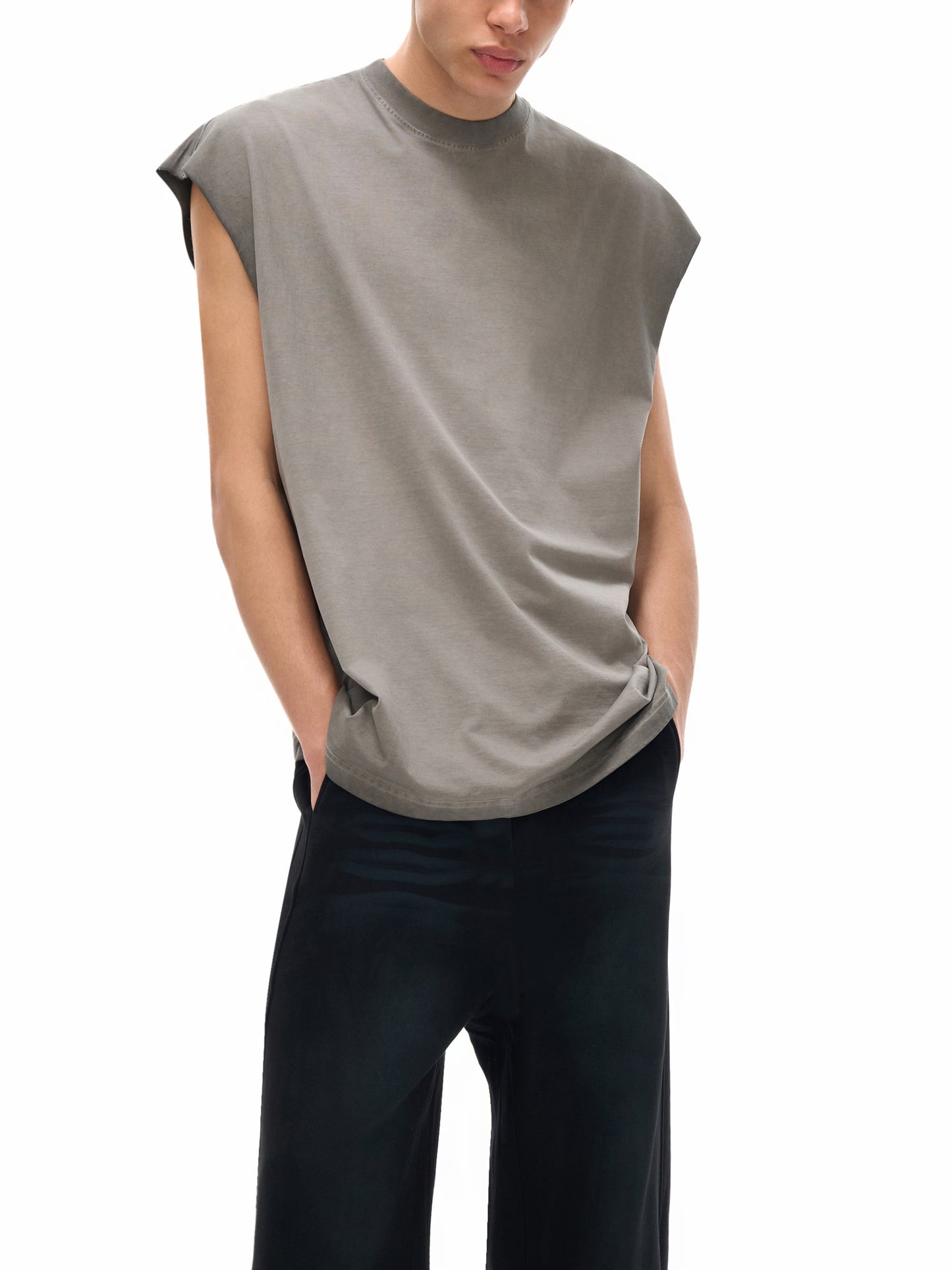 reverse washed tank top