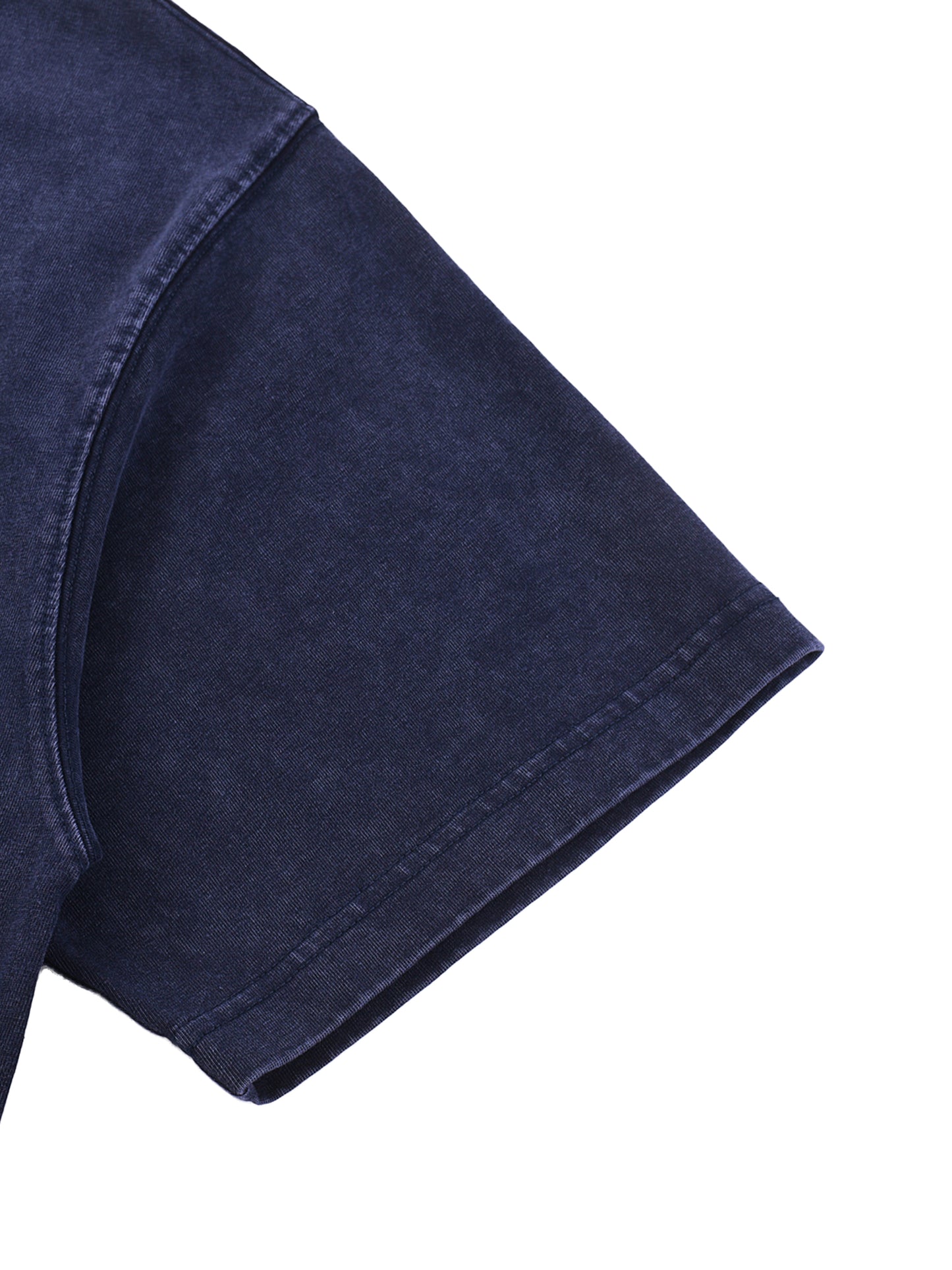 acid washed v-neck cotton t-shirt