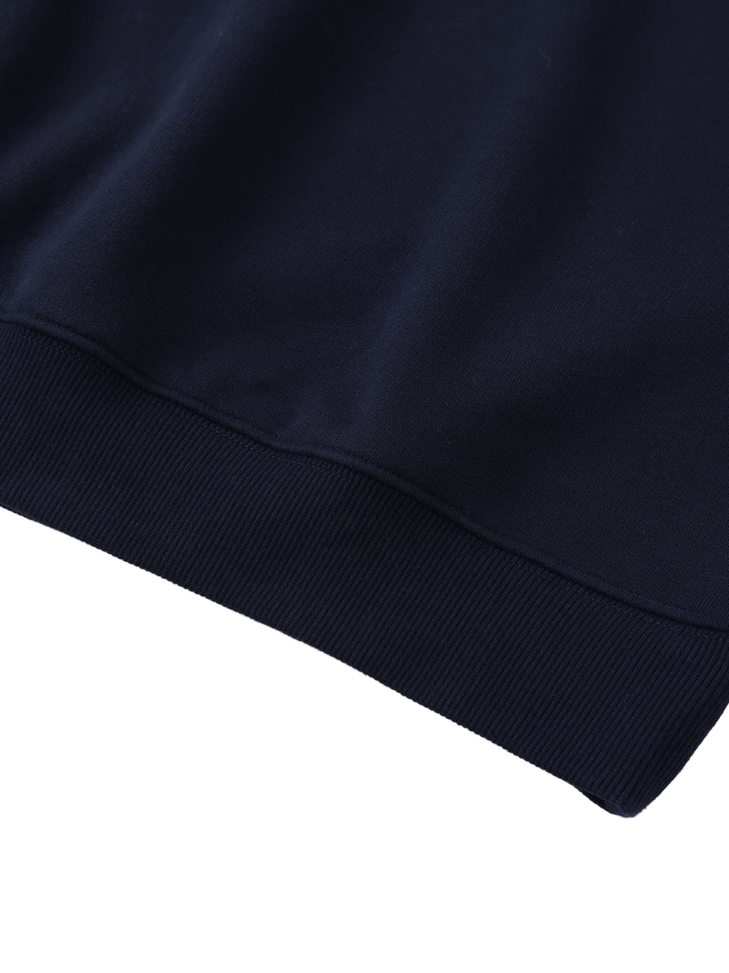 heavyweight polo-collar sweatshirt