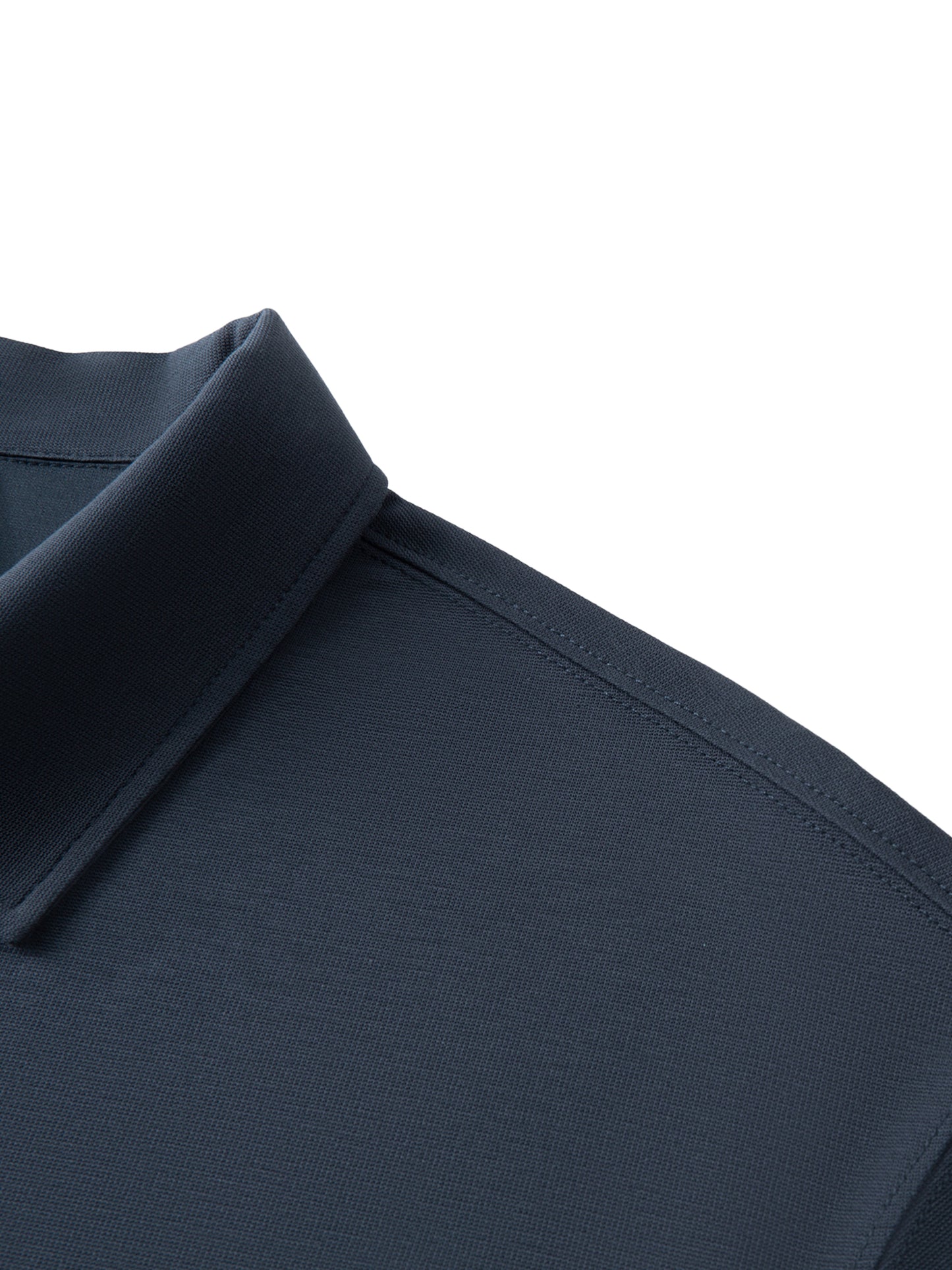 drop shoulder short-sleeve polo