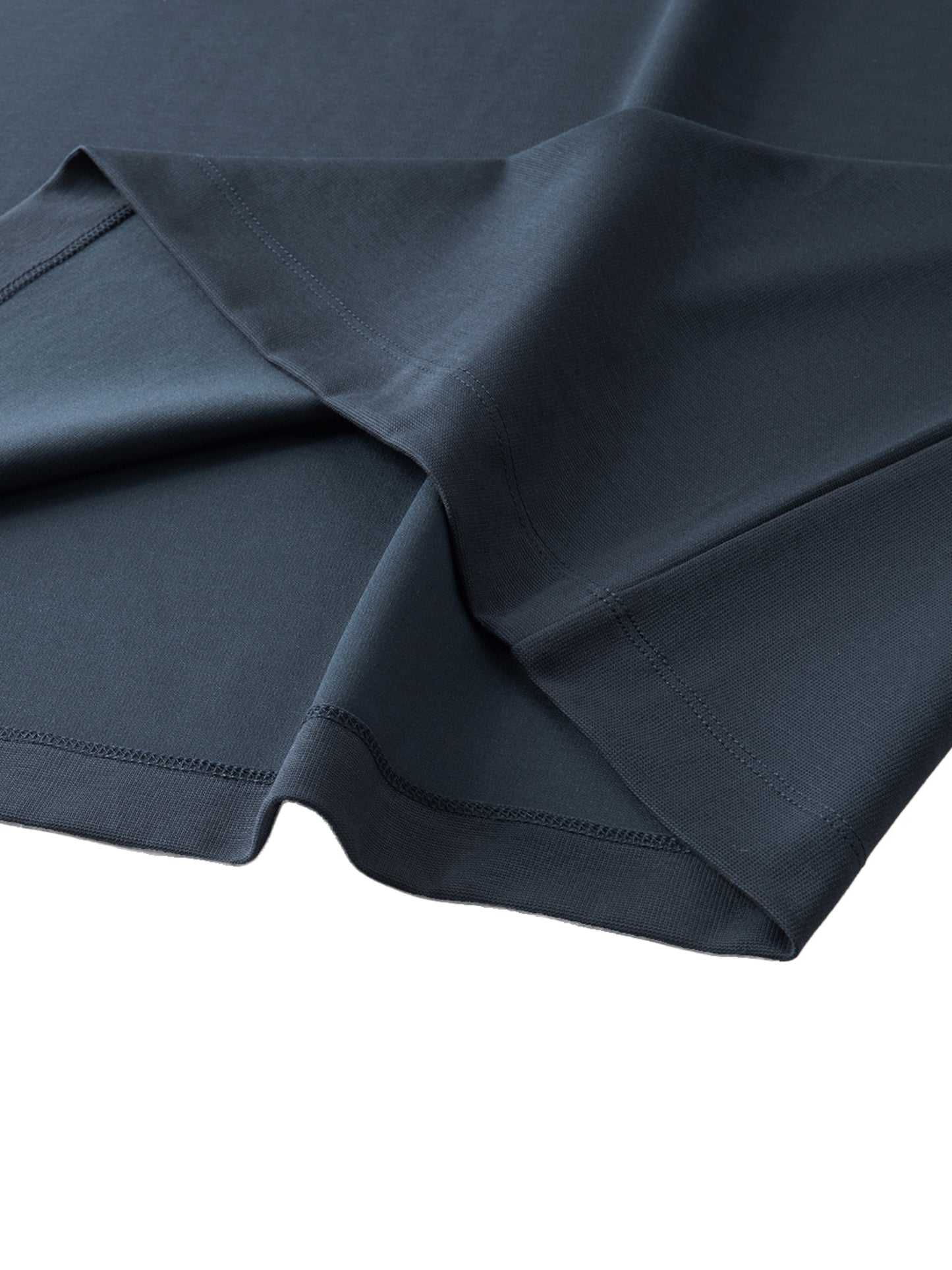 drop shoulder short-sleeve polo