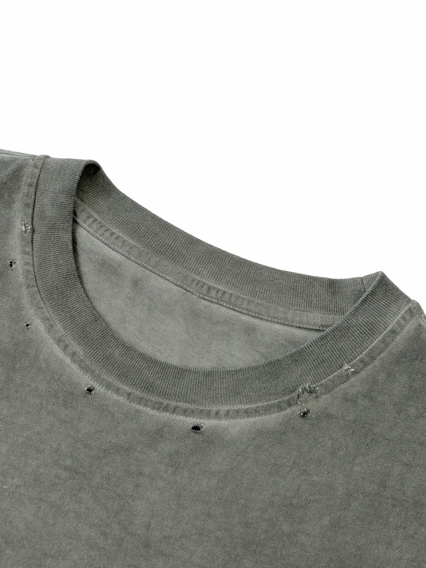 distressed grommet eyelet tank top