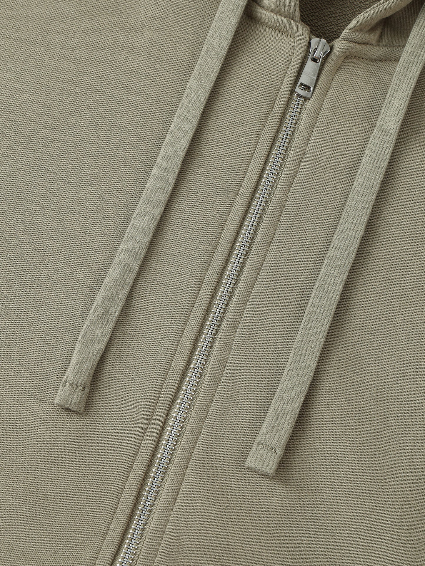 drop-shoulder zip up hoodie