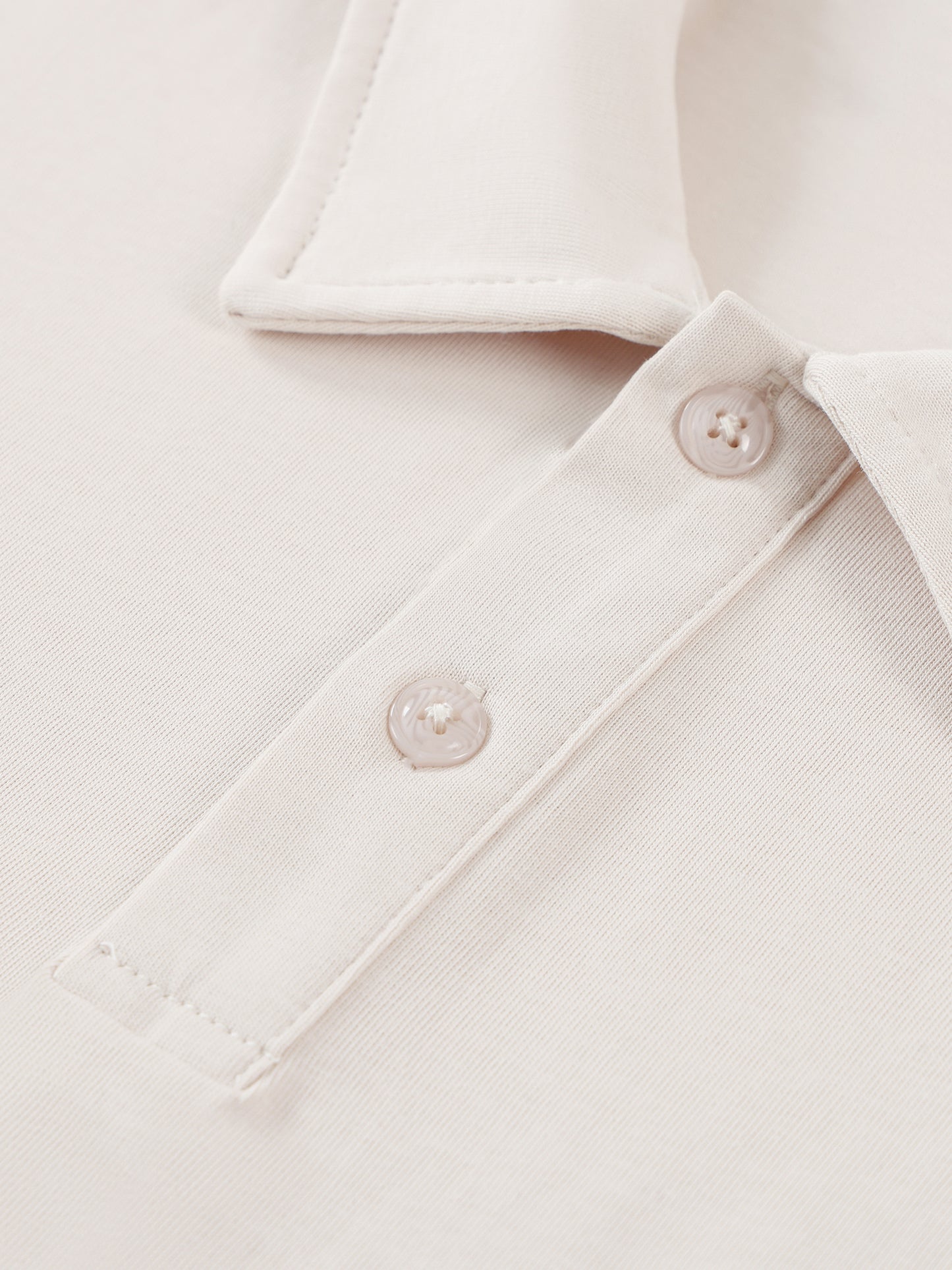 contrast panel cotton polo shirt
