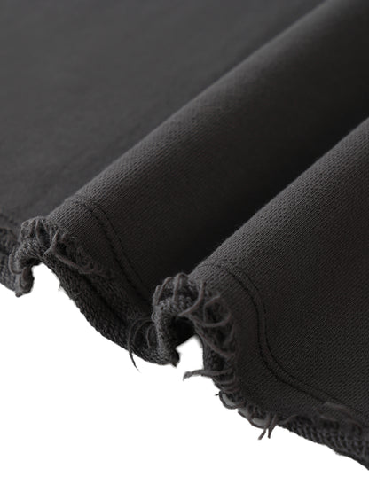 Washed Rolled Hem Half Sleeve T-Shirt