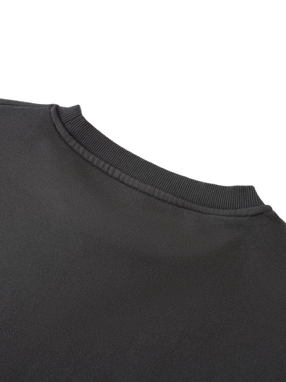 Washed Rolled Hem Half Sleeve T-Shirt