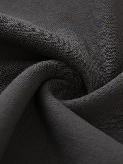 Washed Rolled Hem Half Sleeve T-Shirt