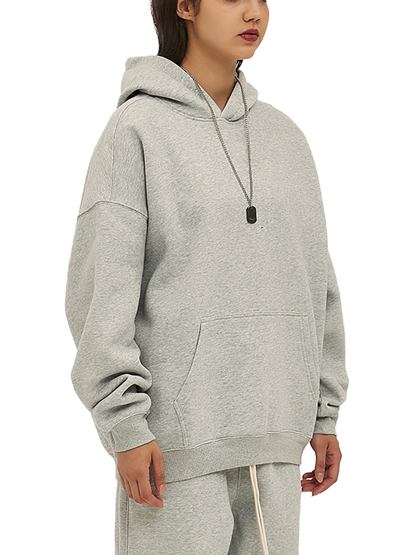 oversize fleeced hoodie