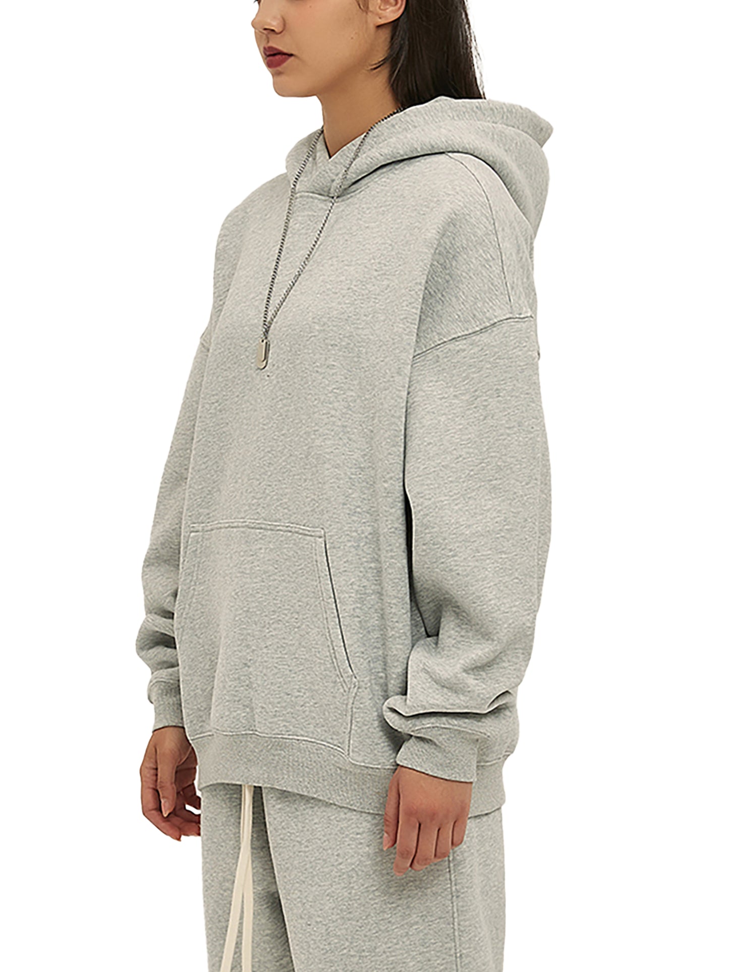 oversize fleeced hoodie
