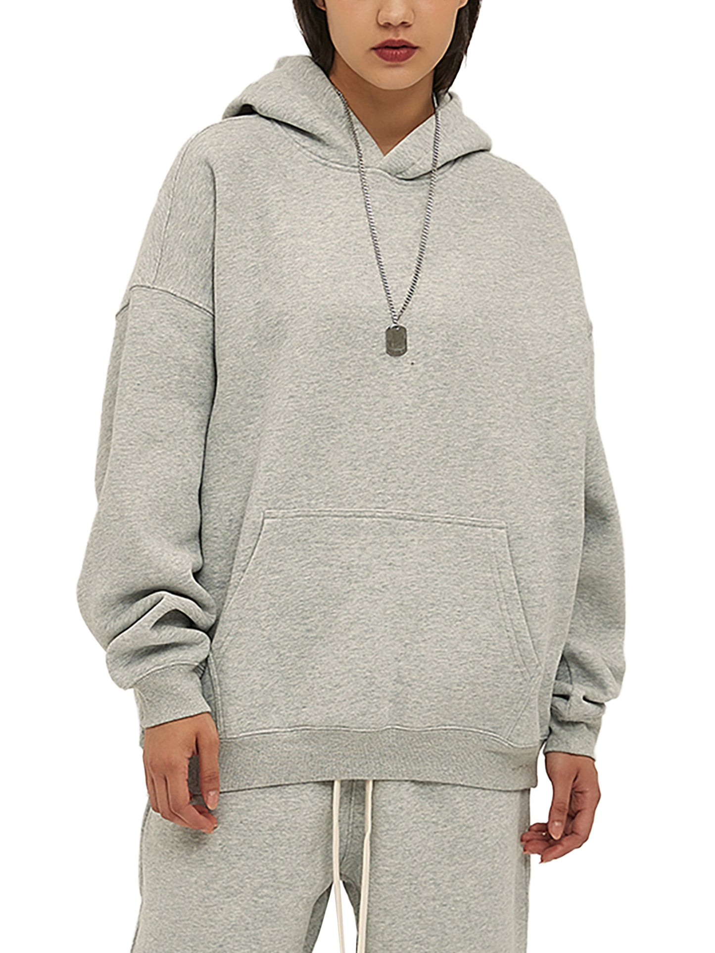 oversize fleeced hoodie