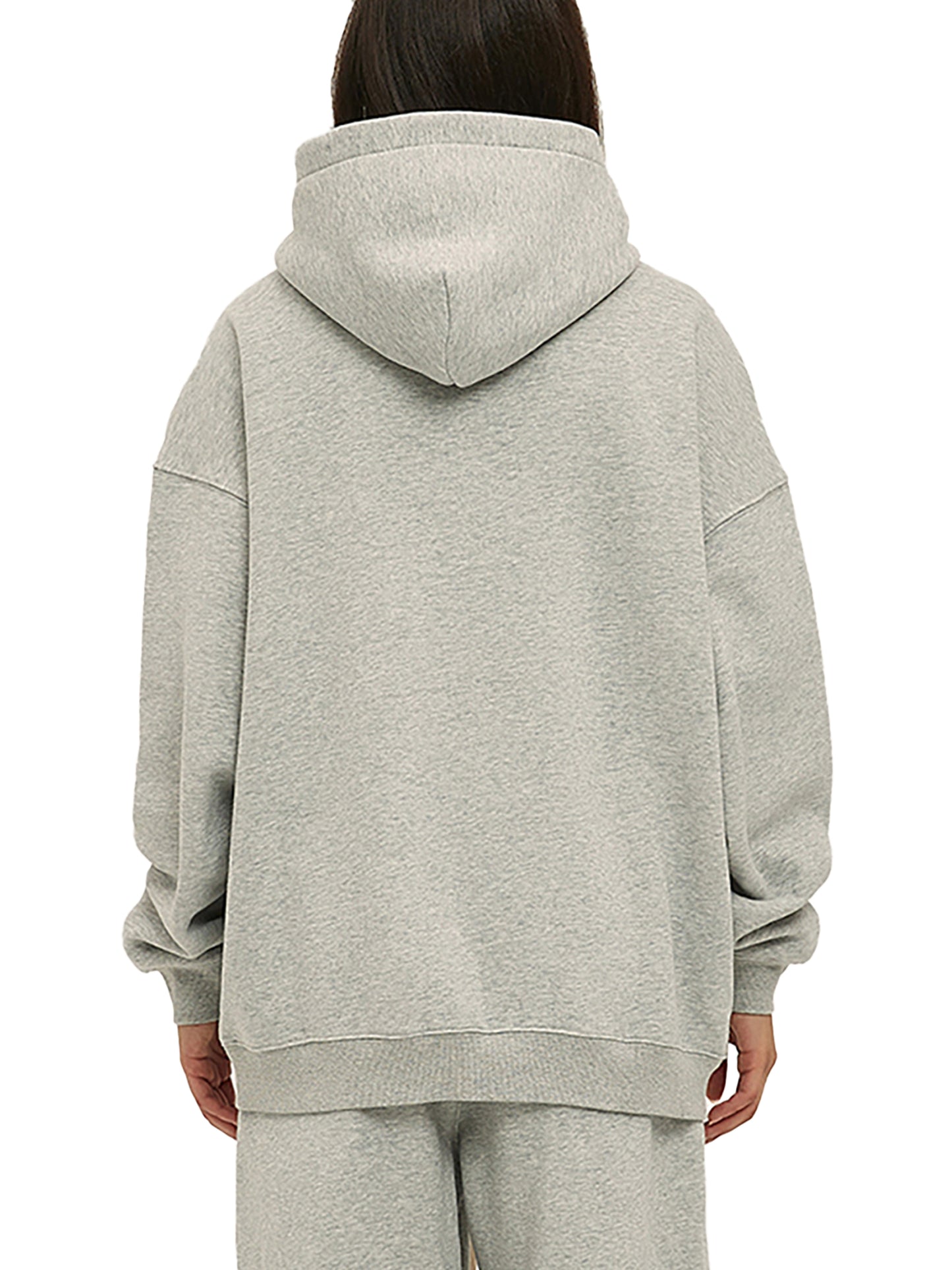 oversize fleeced hoodie